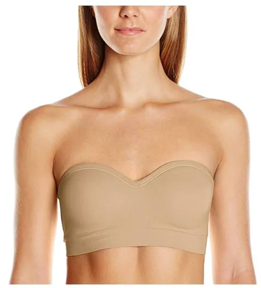 "Strapless bra in a fashion setting"