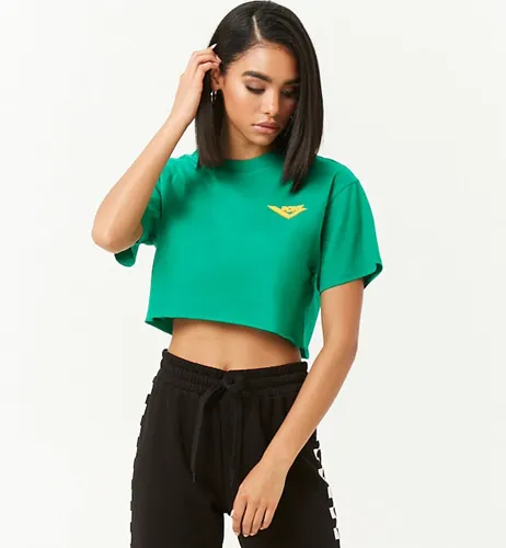 Pony cropped graphic tee for equestrian lovers