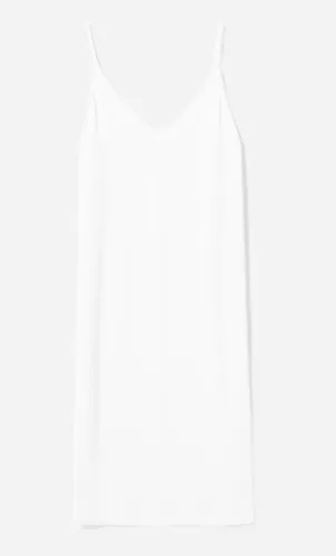 Long Japanese GoWeave slip dress featured in a stylish look.