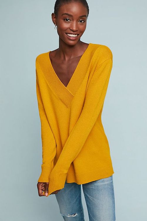 You *Need* To Order This Flattering Anthropologie Sweater While It’s On ...