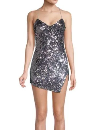 "For Love & Lemons Showtime Sequin Mini Dress"