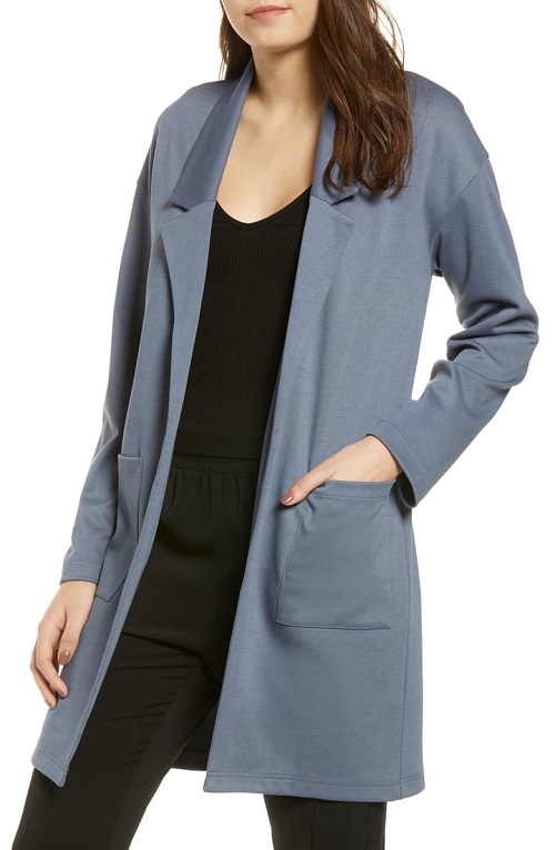 This Cool Knit Blazer Is The Perfect Winter-To-Spring Transition Piece ...