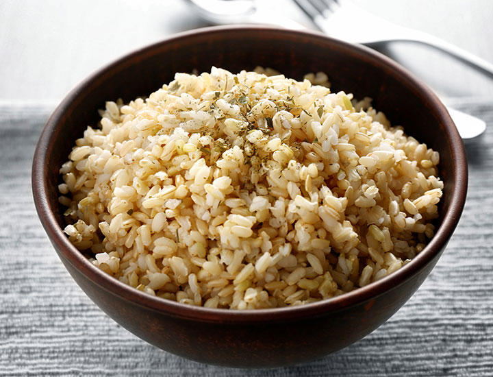 Brown rice.