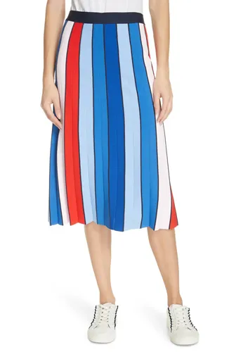 "A vibrant one-piece swimsuit with a unique design"
