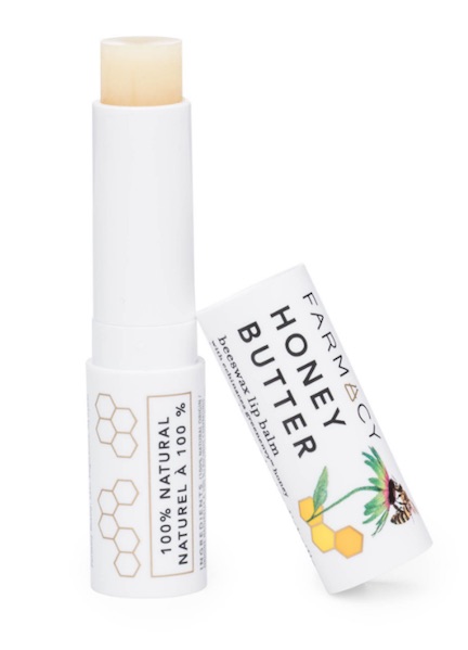 <h3>6. Best Natural Lip Balm</h3> farmacy honey butter beeswax lip butter