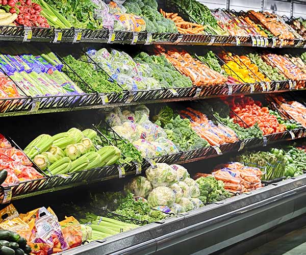 grocery store vegetable produce aisle