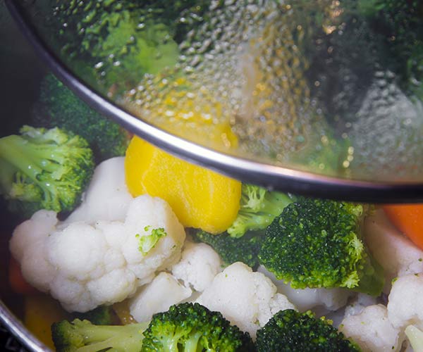 steamed vegetables