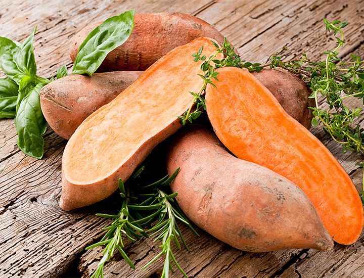 Sweet potatoes.