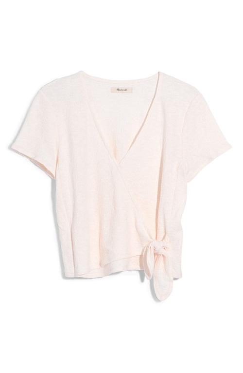 Psst! This Super Cute Madewell Wrap Top Is Only $24 At Nordstrom’s ...