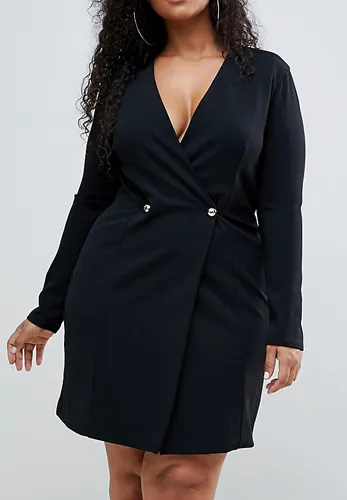 "Club L Plus double-breast blazer dress"