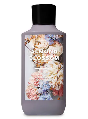 Super smooth body lotion displayed with natural elements