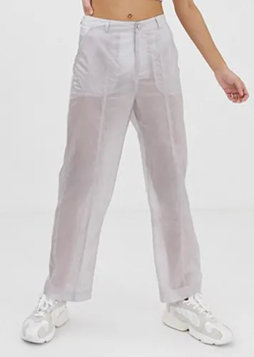 ASOS DESIGN sheer pants styled for a chic look