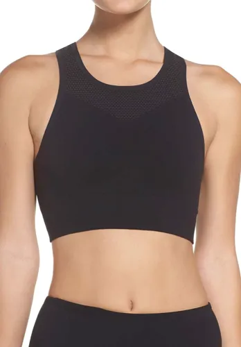 Stylish fusion sports bra in vibrant colors for active wear.