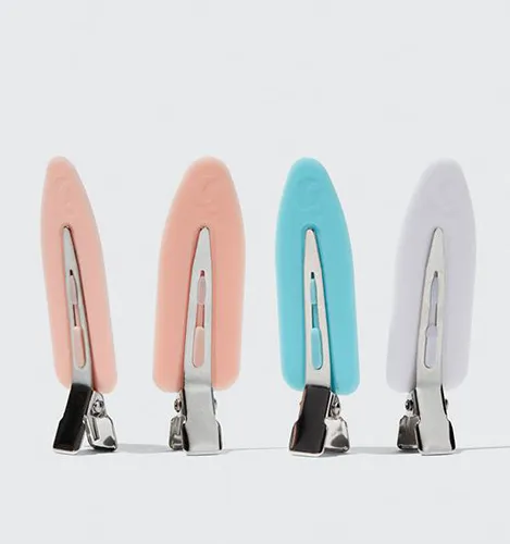 Trendy hair clips adding flair to any hairstyle