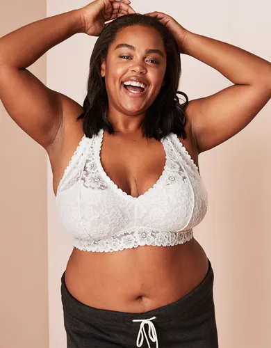 Softest® lace halter bralette for elegant support.