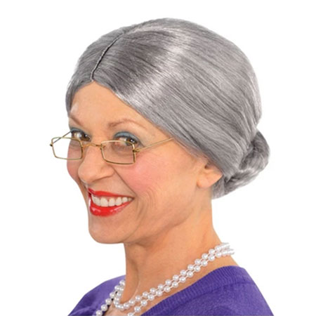 old lady wig faceapp challenge halloween costume