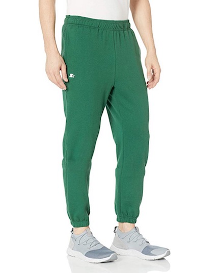 green sweatpants