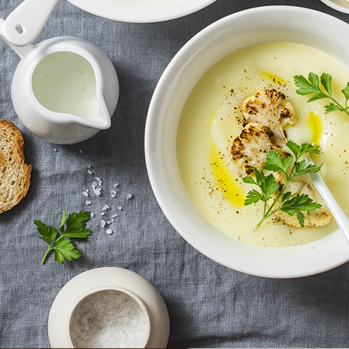 Bowl of Creamy Cauliflower soup