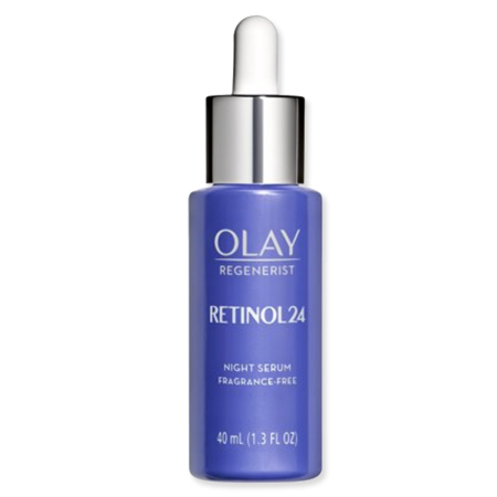 <h3>4. Olay Regenerist Retinol 24 Night Serum</h3> olay drugstore retinol products