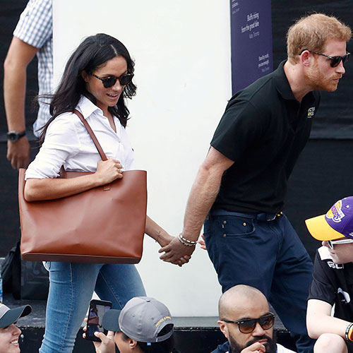 <h3>Meghan Markle’s Everlane Tote</h3> meghan markle favorite cognac everlane day market tote