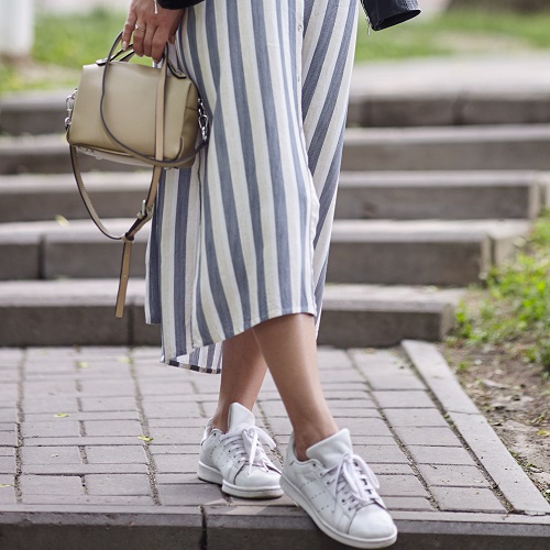 white trainers with skirts