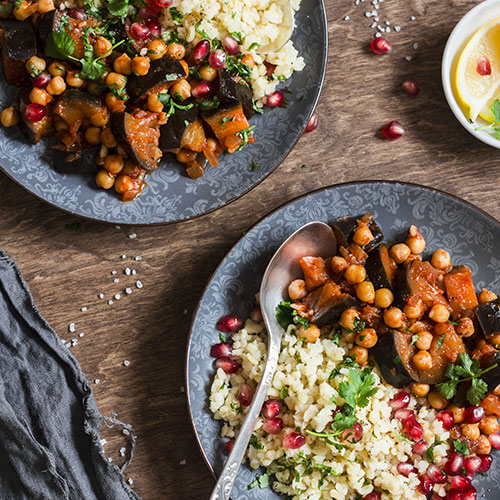 Eggplant and chickpea stew