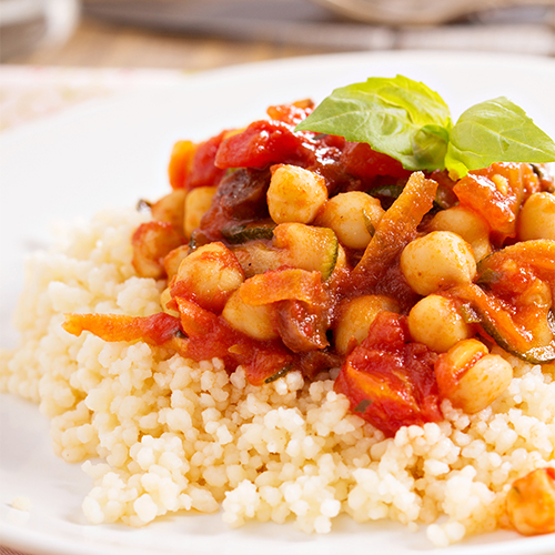 Moroccan chicken on couscous. 