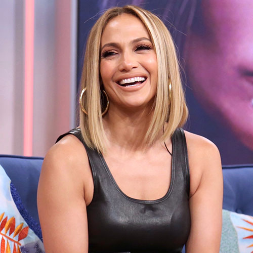 Jennifer Lopez smiling