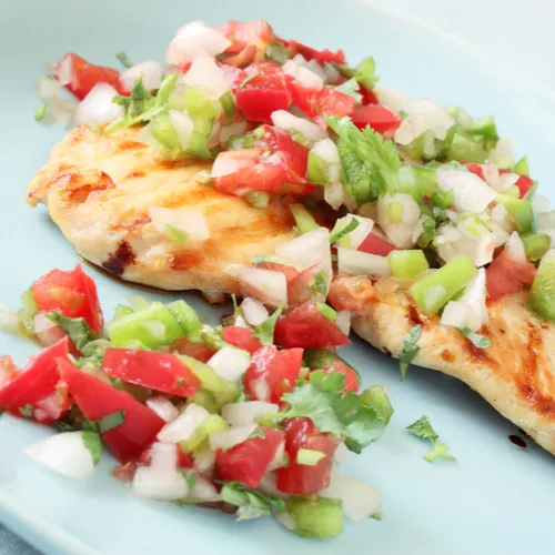 chicken with salsa