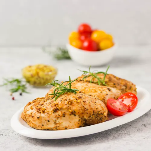 seasoned chicken on plate