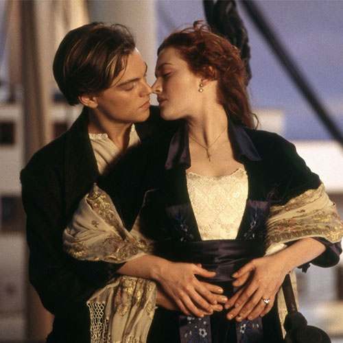 Jack and Rose from The Titanic.