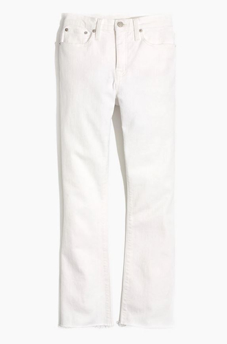 Demi-Boot Jeans in Pure White