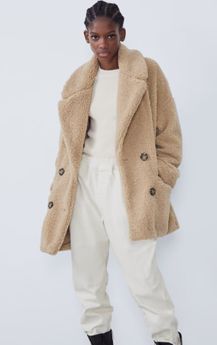 You Need To Buy This $22 Teddy Coat From Zara Before The Price Goes ...