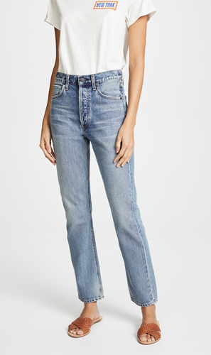 Rise Straight Jeans