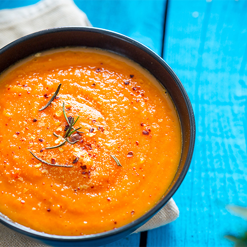 Roasted Red pepper soup.