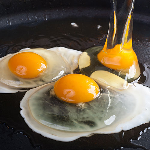 frying egg