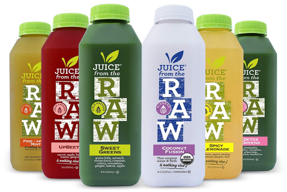 juice from the raw