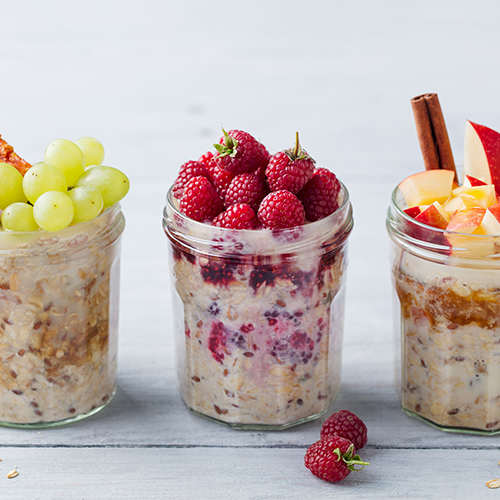 grape overnight oats