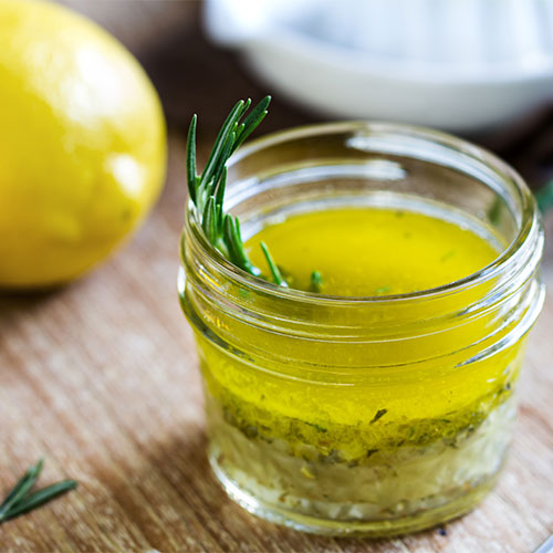 olive oil and lemon dressing