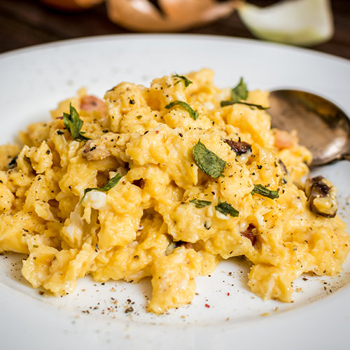 scrambled eggs