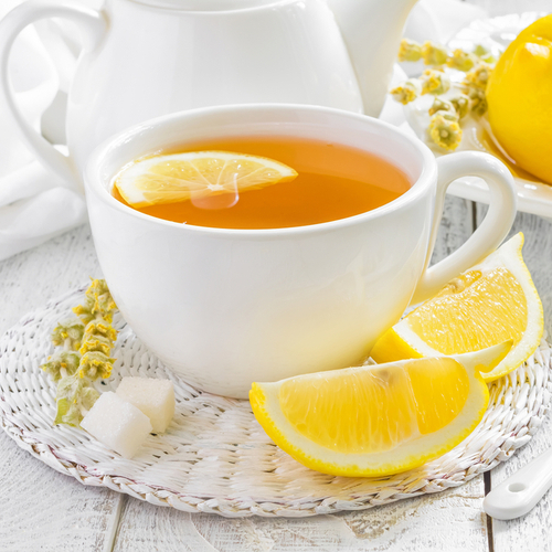 lemon in tea