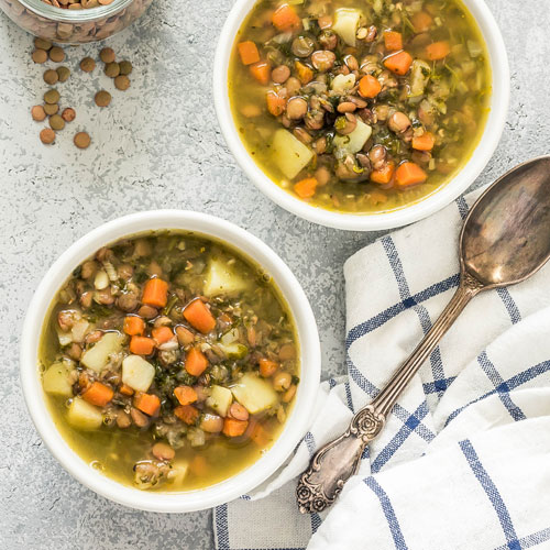 anti-inflammatory instant pot lentil quinoa soup recipe