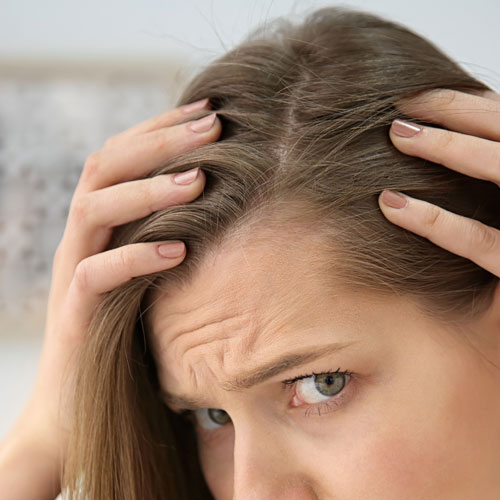 close up of hair