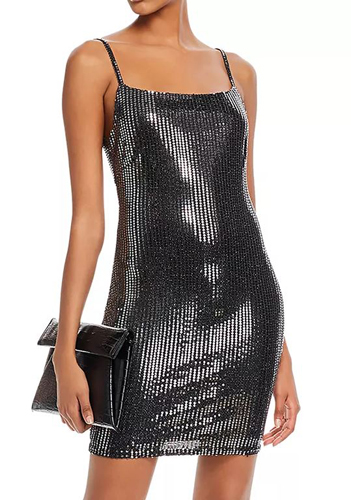 This Silver Mini Dress Hailey Bieber Wore At Paris Fashion Week Has To ...