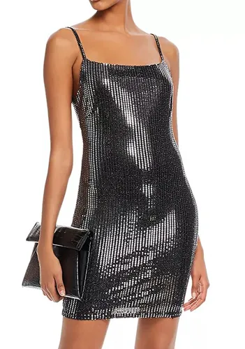 Metallic Mini Dress