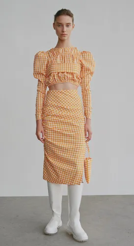 Gingham Plaid Skirt