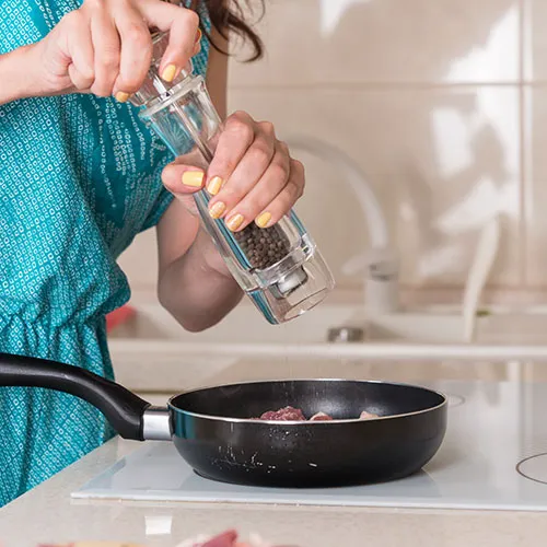 cooking with black pepper