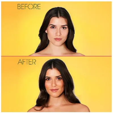 before and after tanning
