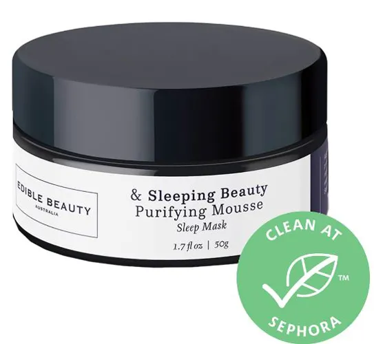 <h3>Edible Beauty Sleeping Beauty Purifying Mousse Sleeping Mask</h3> Beauty Purifying Mousse Pink Clay Sleep Mask