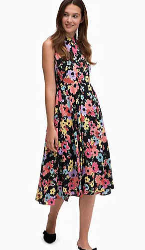 Floral Bouquet Midi Dress